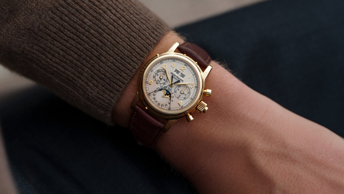 5004J, Perpetual Calendar Split Seconds Chronograph, Yellow Gold