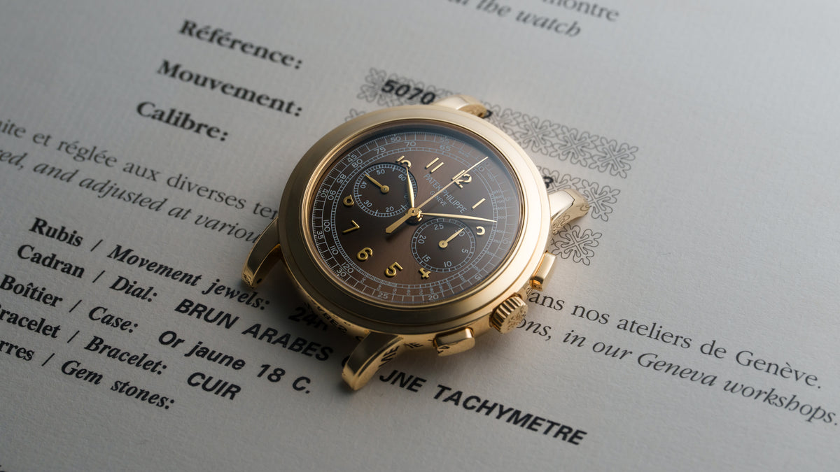 5070J-012, Saatchi Edition, Chronograph, Yellow Gold