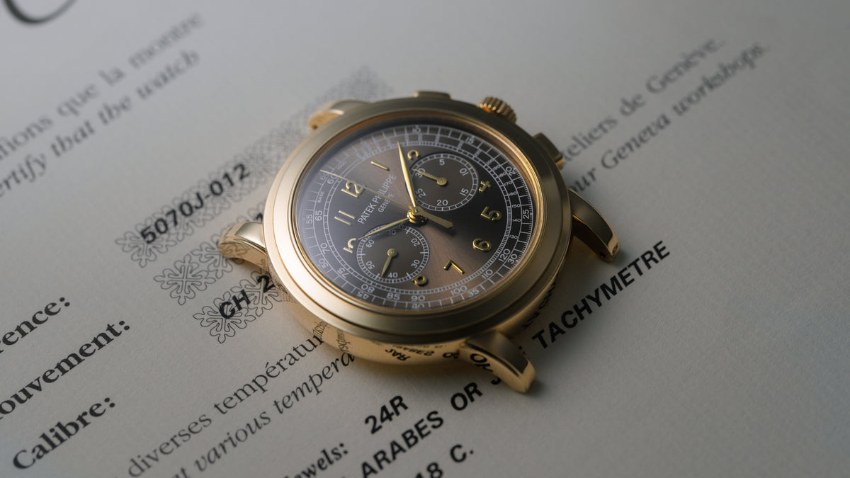 5070J-012, Saatchi Edition, Chronograph, Yellow Gold