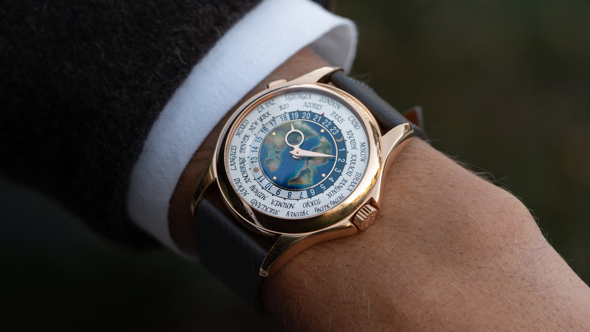 5131R, World Time, Cloisonné Enamel, Pink Gold