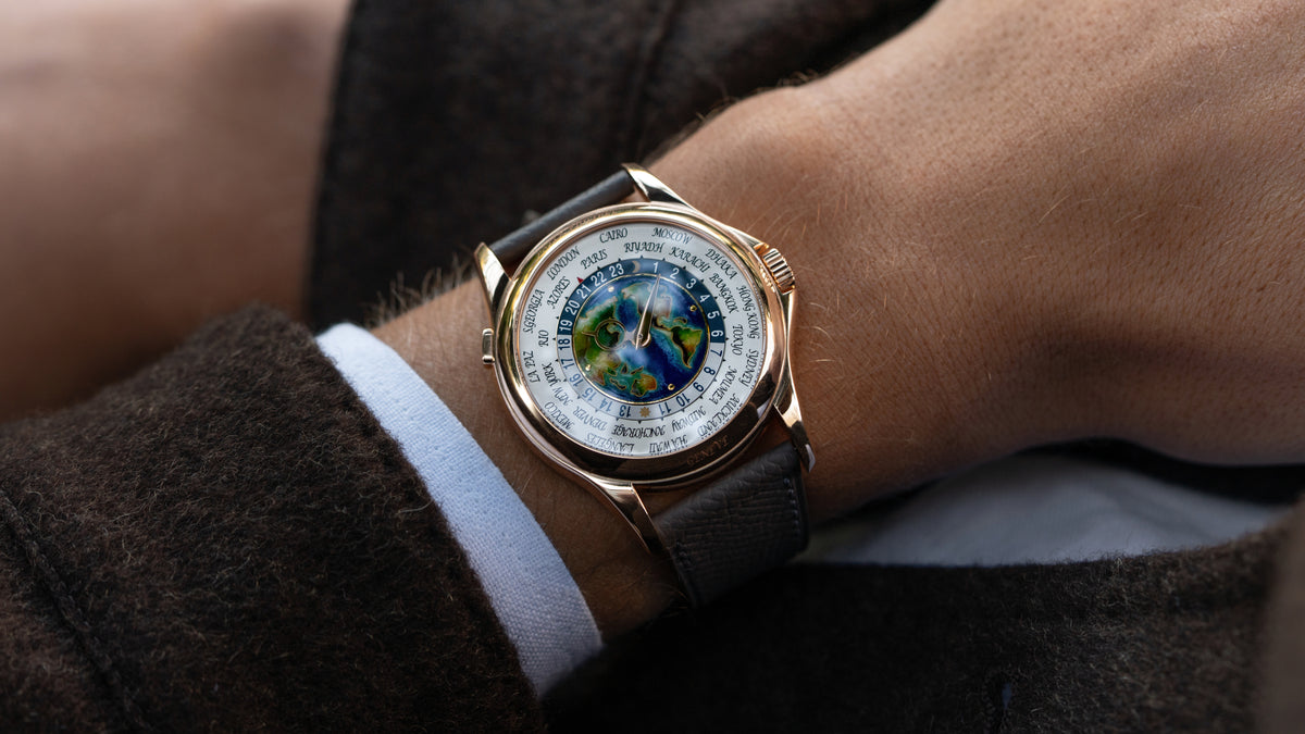 5131R, World Time, Cloisonné Enamel, Pink Gold