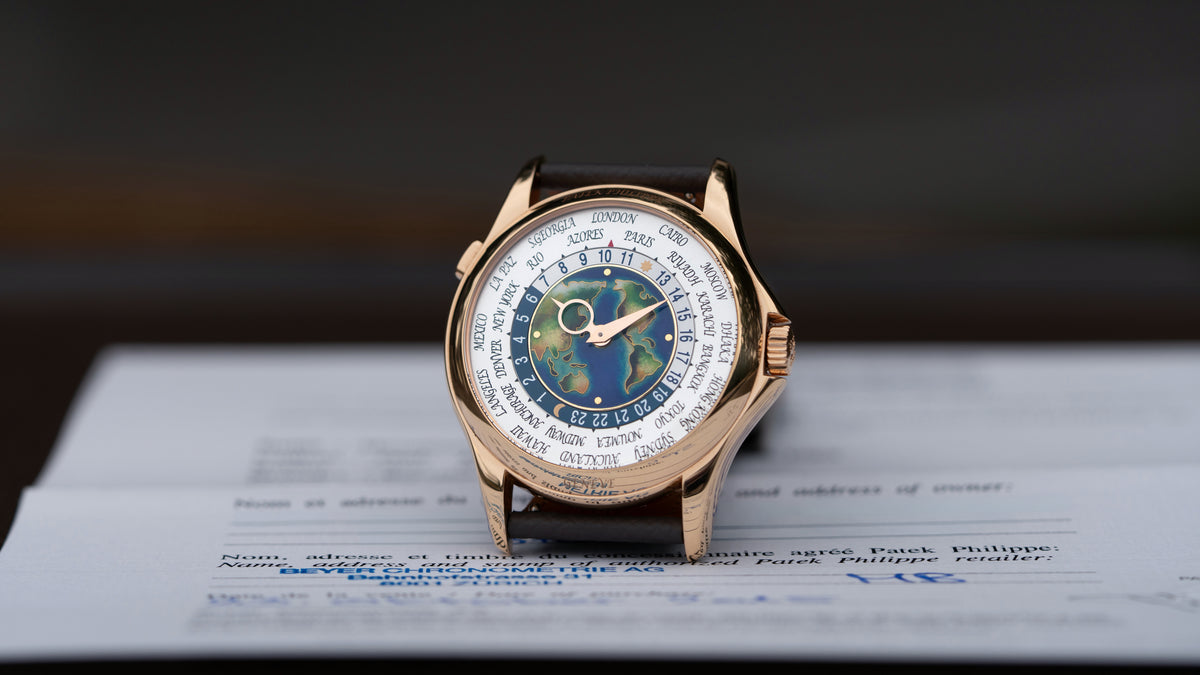 5131R, World Time, Cloisonné Enamel, Pink Gold