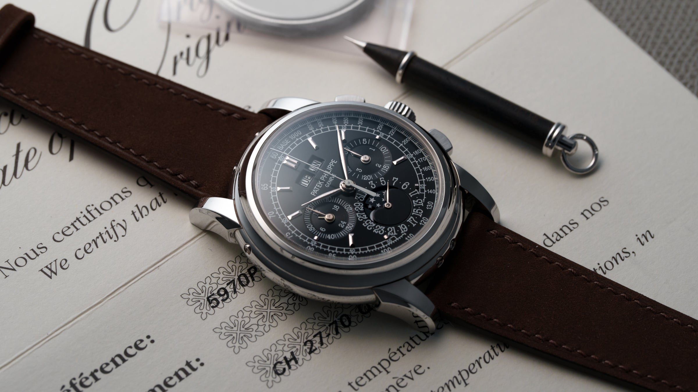5970P, Perpetual Calendar Chronograph, Platinum