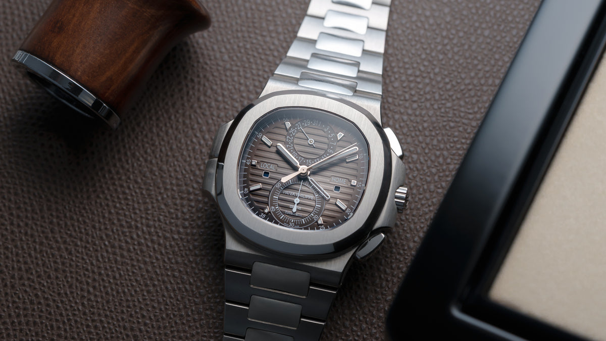 5990/1A, Nautilus Travel Time Chronograph, Tiffany Dial, Steel