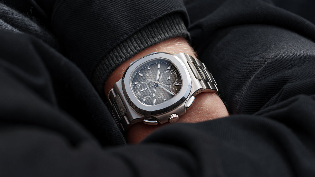 5990/1A, Nautilus Travel Time Chronograph, Tiffany Dial, Steel