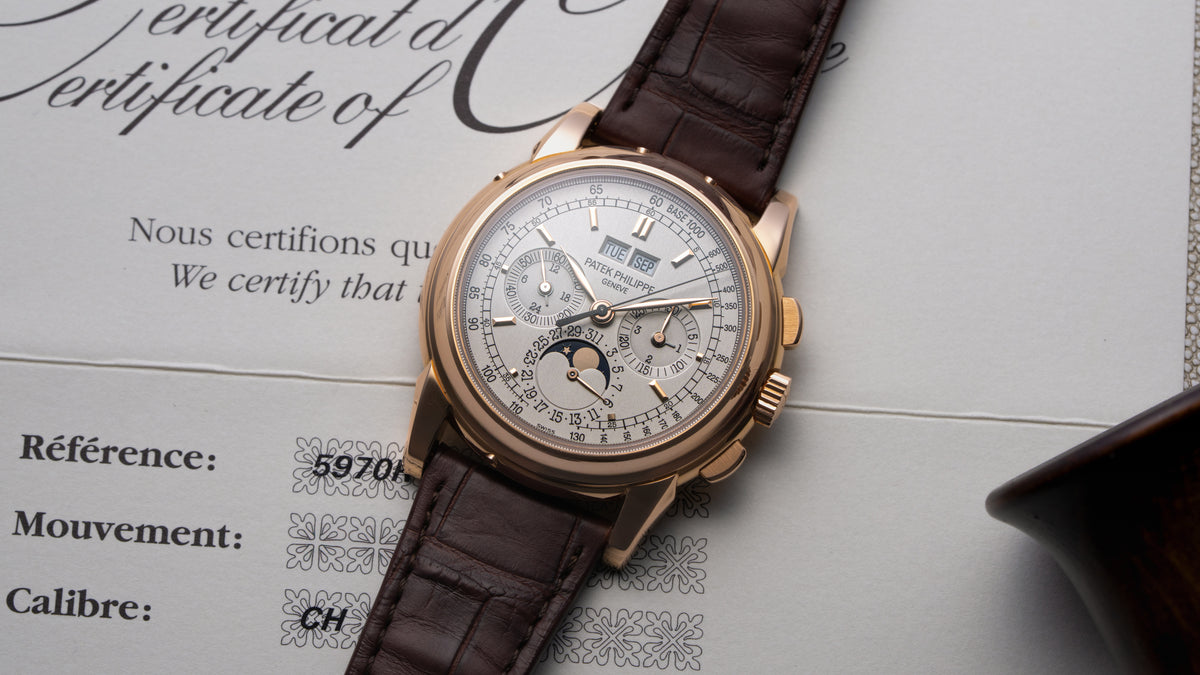 5970R, Perpetual Calendar Chronograph, Pink Gold