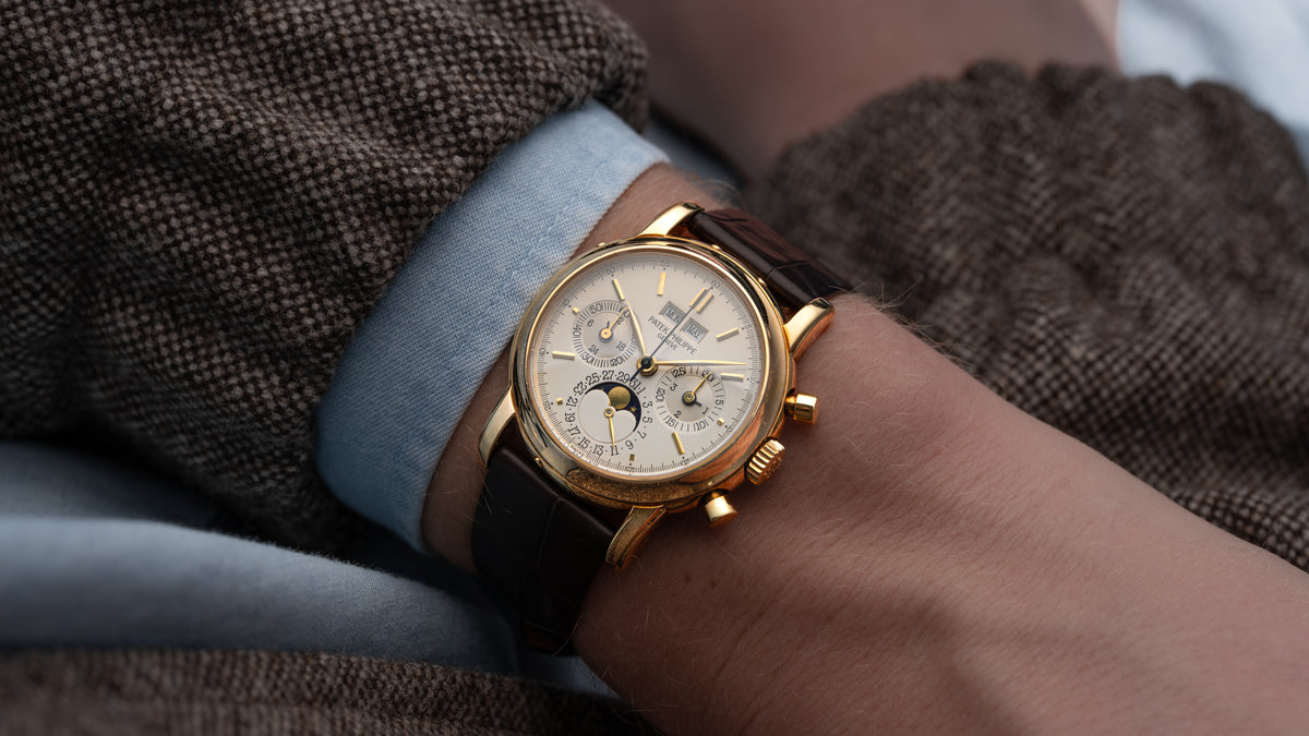 3970EJ, Second Series, Perpetual Calendar Chronograph, Yellow Gold