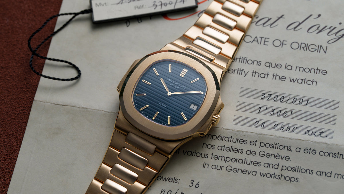 3700/1J, Nautilus, Beyer Dial, Yellow Gold