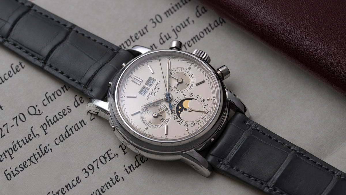 3970EP, 'Big Hallmark' Second Series, Perpetual Calendar Chronograph, Platinum
