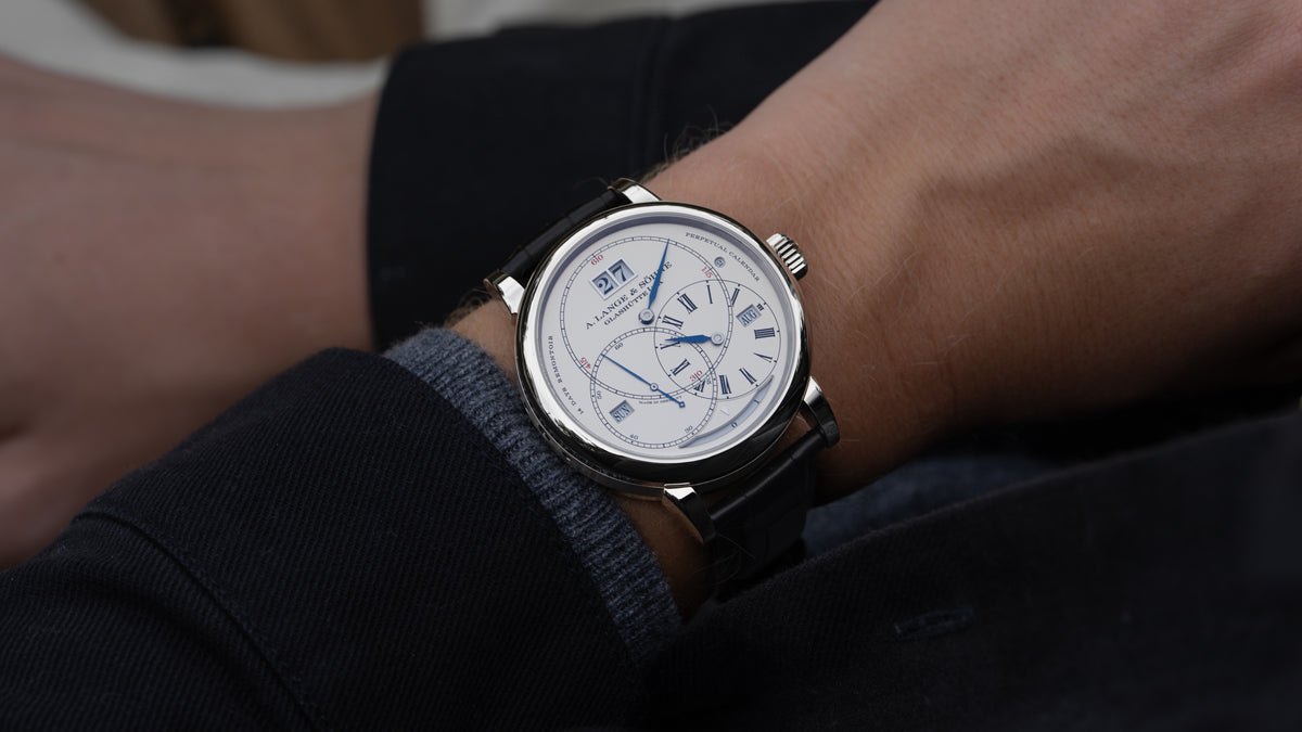 180.026, Richard Lange Perpetual Calendar 'Terraluna', White Gold