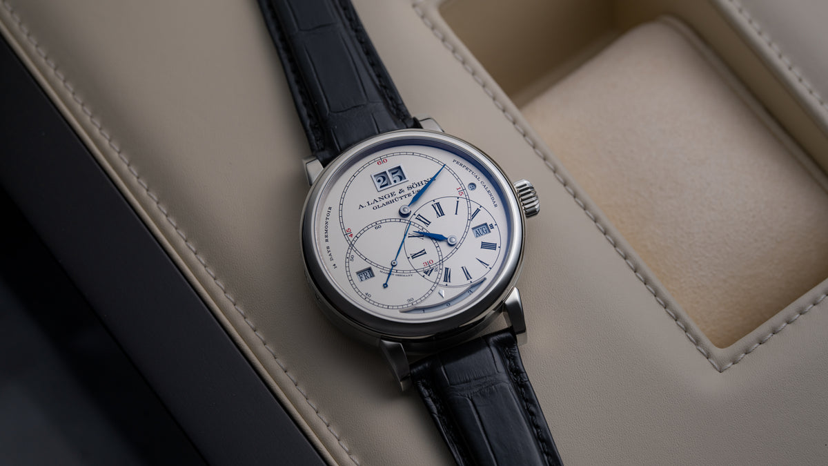 180.026, Richard Lange Perpetual Calendar 'Terraluna', White Gold