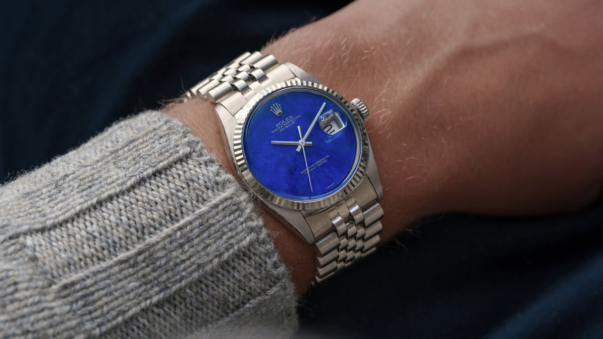 1601/9, Datejust, Lapis Dial, White Gold