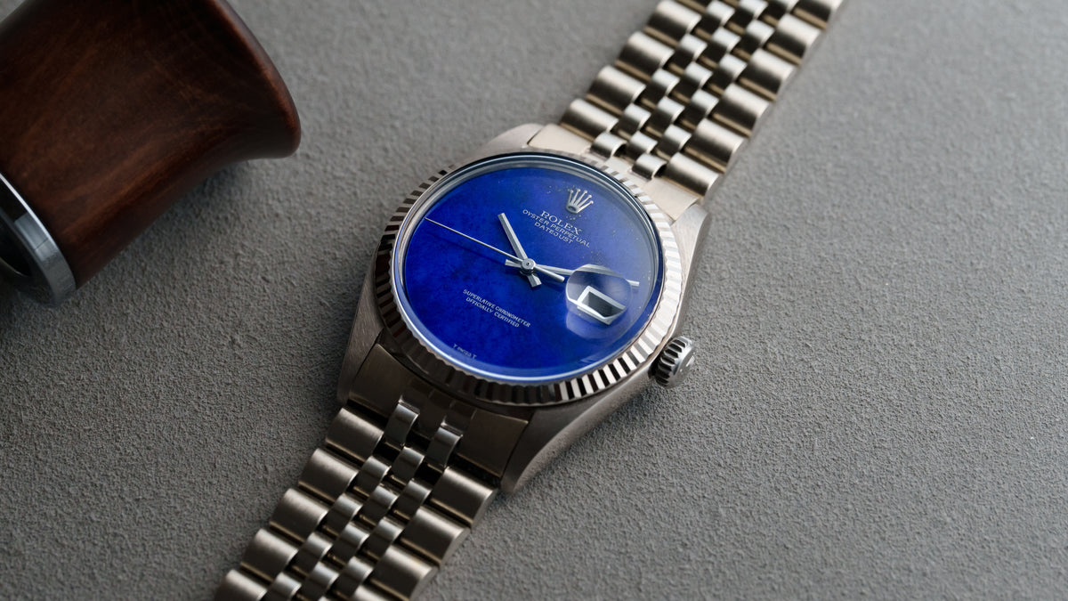 1601/9, Datejust, Lapis Dial, White Gold