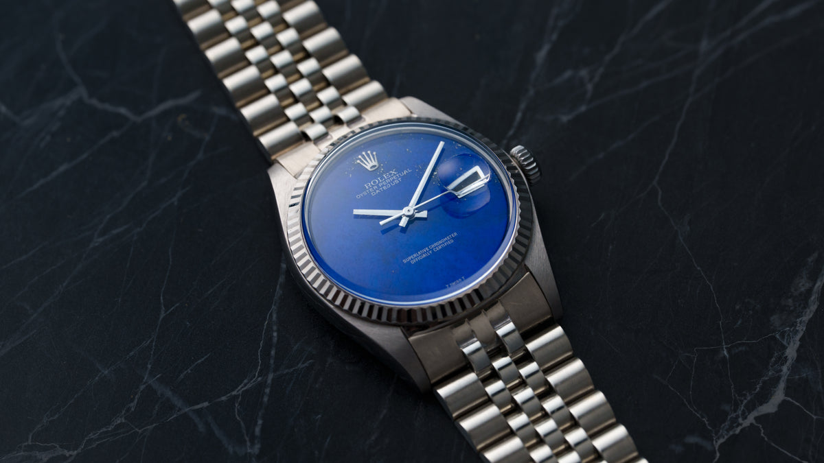 1601/9, Datejust, Lapis Dial, White Gold