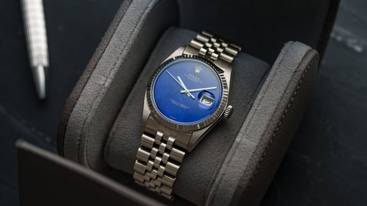 1601/9, Datejust, Lapis Dial, White Gold