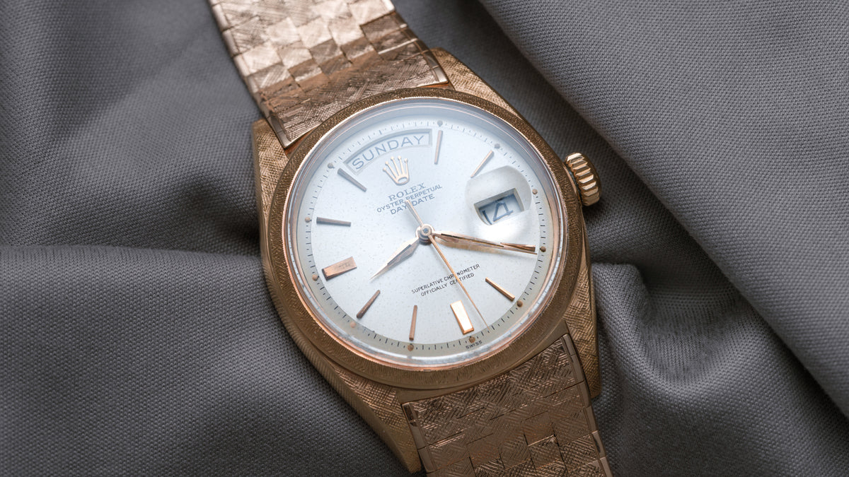 1806, Day-Date, Florentine Case, Pink Gold