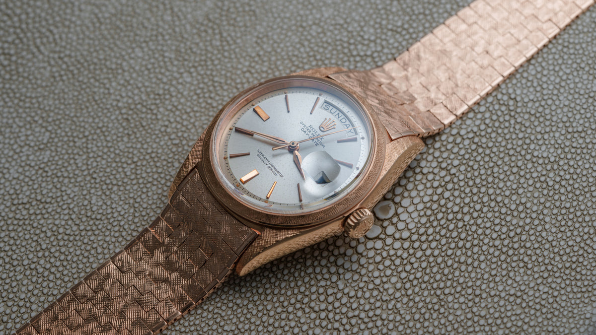 1806, Day-Date, Florentine Case, Pink Gold