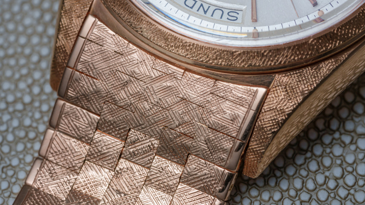 1806, Day-Date, Florentine Case, Pink Gold