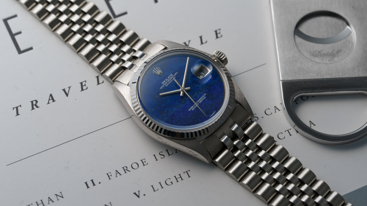 1601/9, Datejust, Lapis Dial, White Gold
