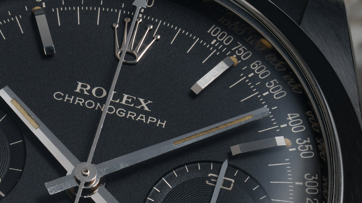 6238, Black Galvanic Dial, 'Pre-Daytona' Chronograph, Steel