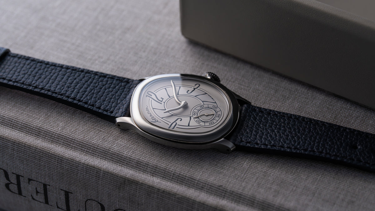 Mirage 38, Prussian Blue, White Gold