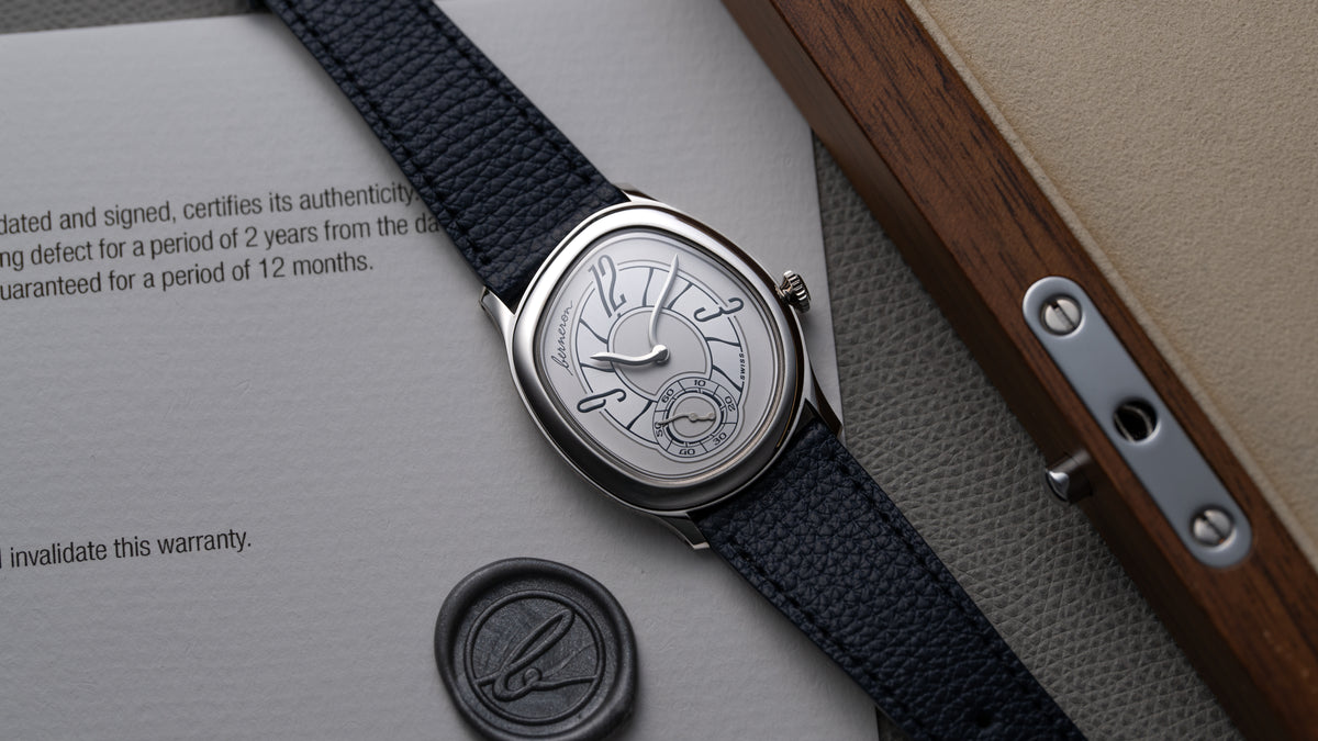 Mirage 38, Prussian Blue, White Gold