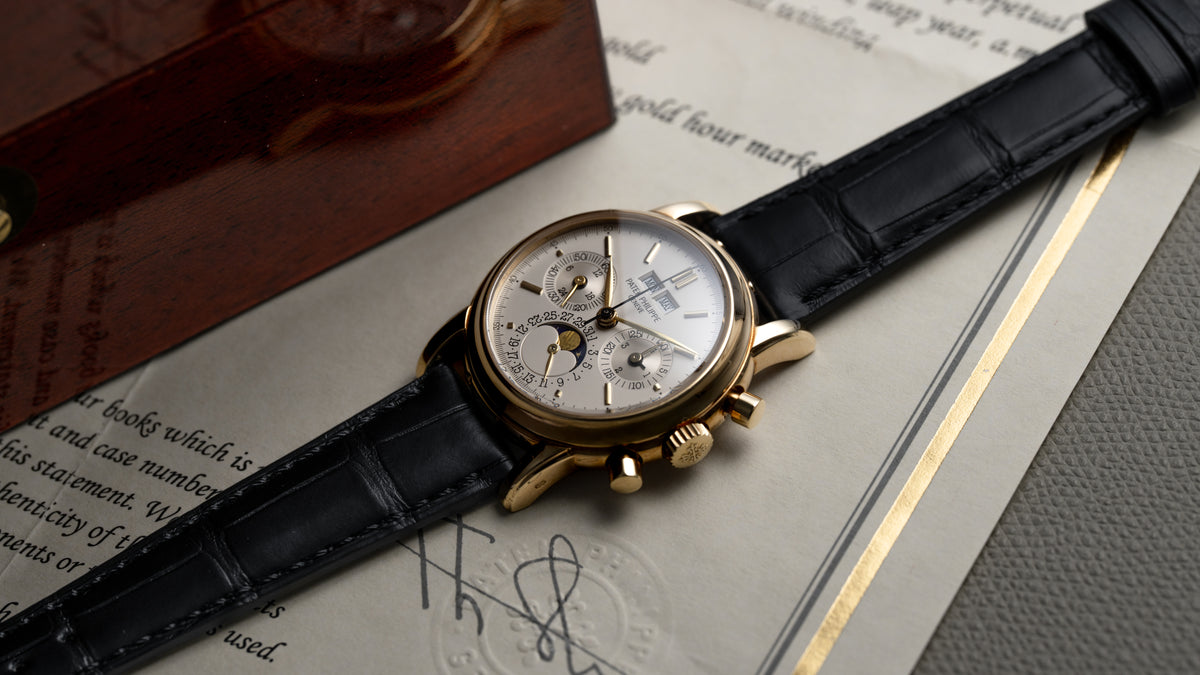 3970EJ, Second Series, Perpetual Calendar Chronograph, Yellow Gold