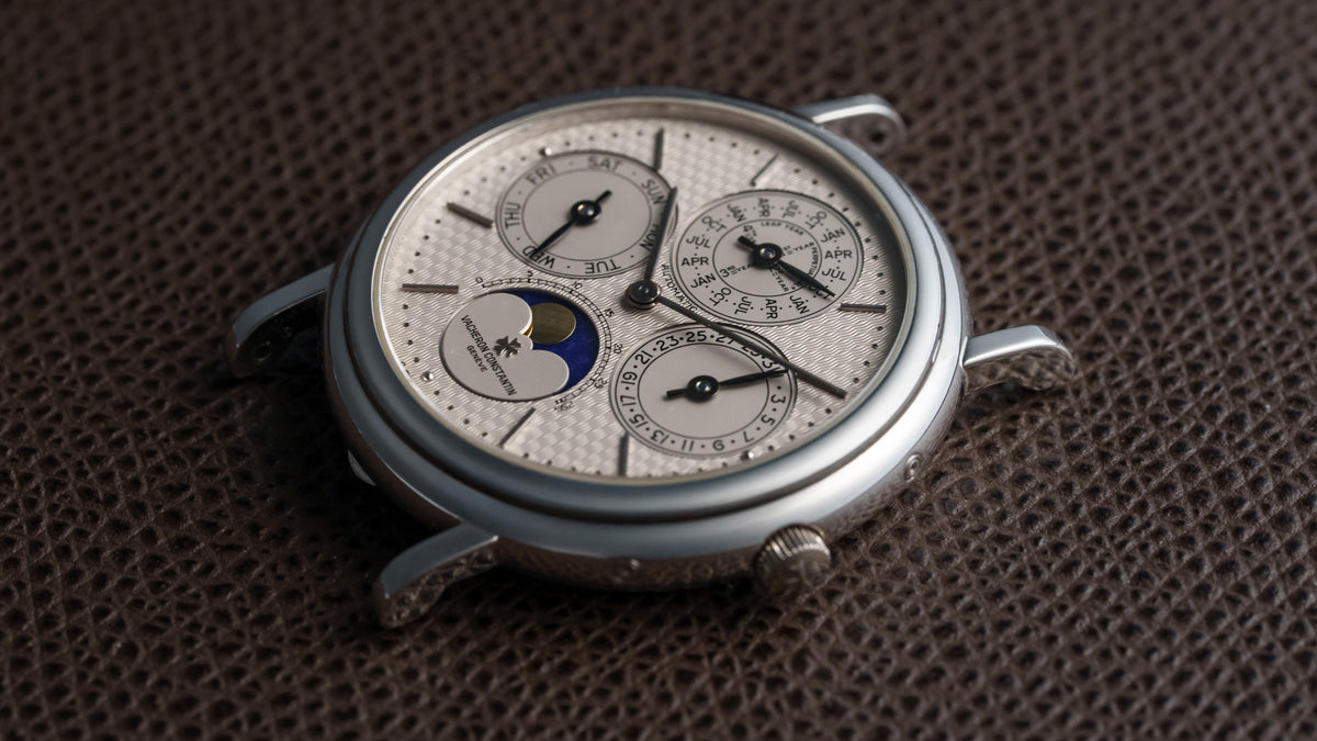 43031, Perpetual Calendar, 'Vieux Panier’ Guilloché Dial, Platinum