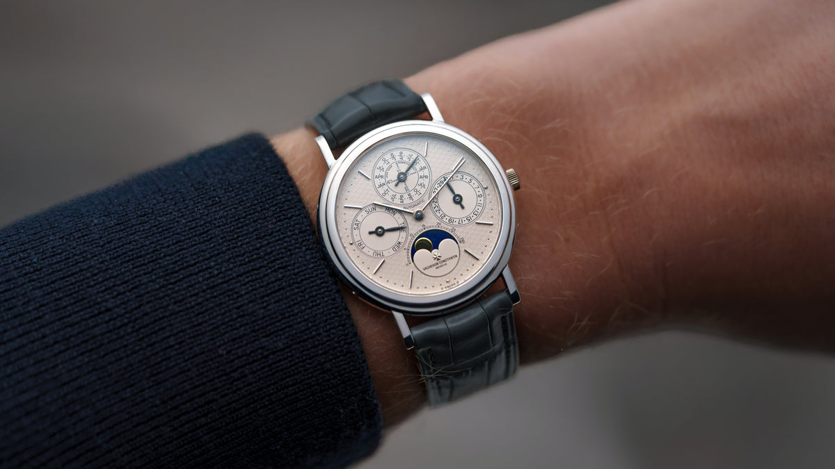 43031, Perpetual Calendar, 'Vieux Panier’ Guilloché Dial, Platinum