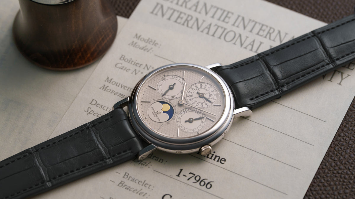 43031, Perpetual Calendar, 'Vieux Panier’ Guilloché Dial, Platinum