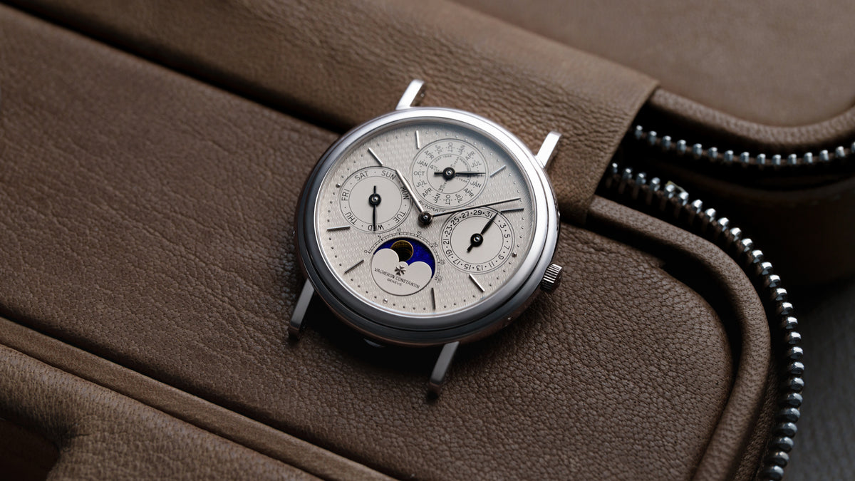 43031, Perpetual Calendar, 'Vieux Panier’ Guilloché Dial, Platinum