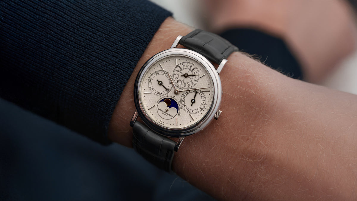 43031, Perpetual Calendar, 'Vieux Panier’ Guilloché Dial, Platinum