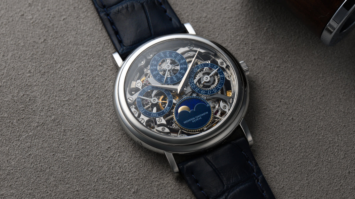 43032, Perpetual Calendar Skeleton, Platinum