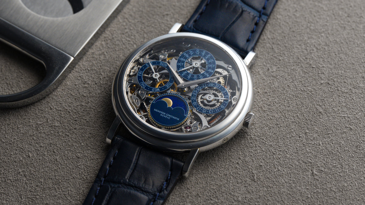 43032, Perpetual Calendar Skeleton, Platinum