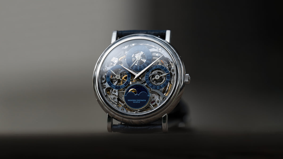 43032, Perpetual Calendar Skeleton, Platinum
