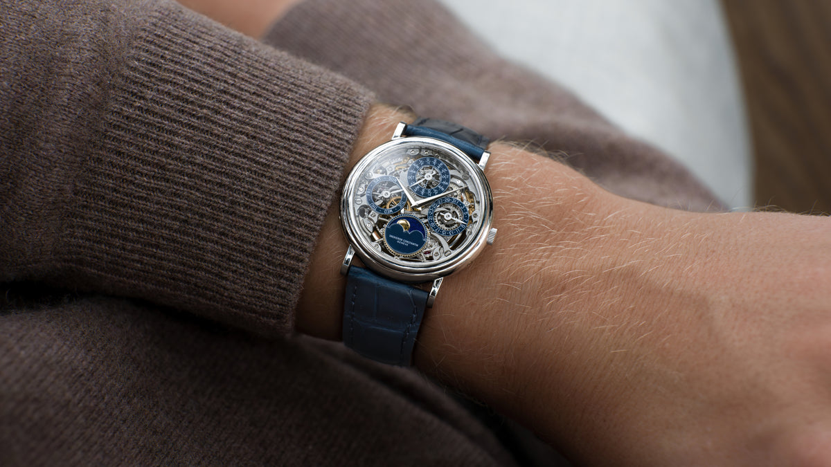 43032, Perpetual Calendar Skeleton, Platinum
