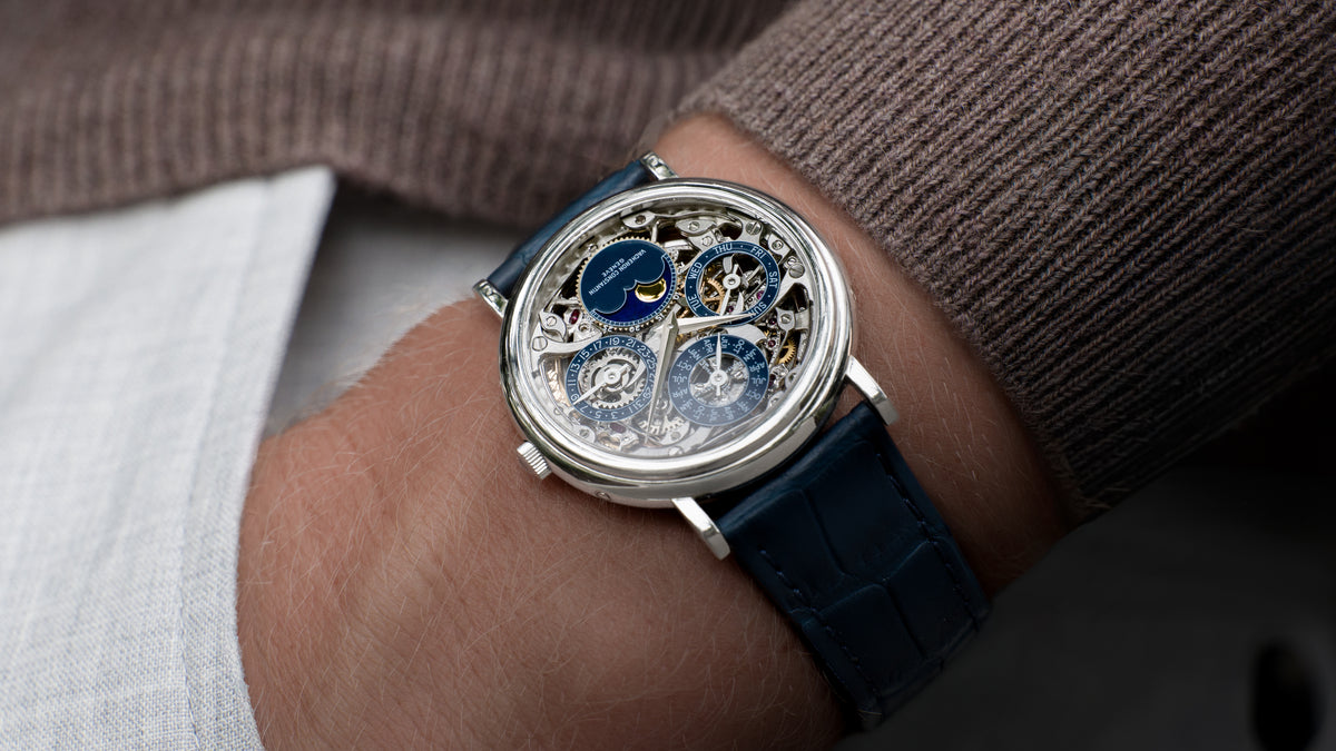 43032, Perpetual Calendar Skeleton, Platinum