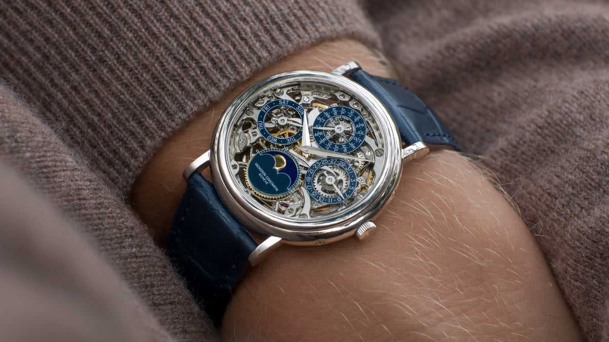 43032, Perpetual Calendar Skeleton, Platinum