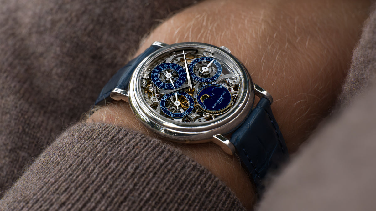 43032, Perpetual Calendar Skeleton, Platinum