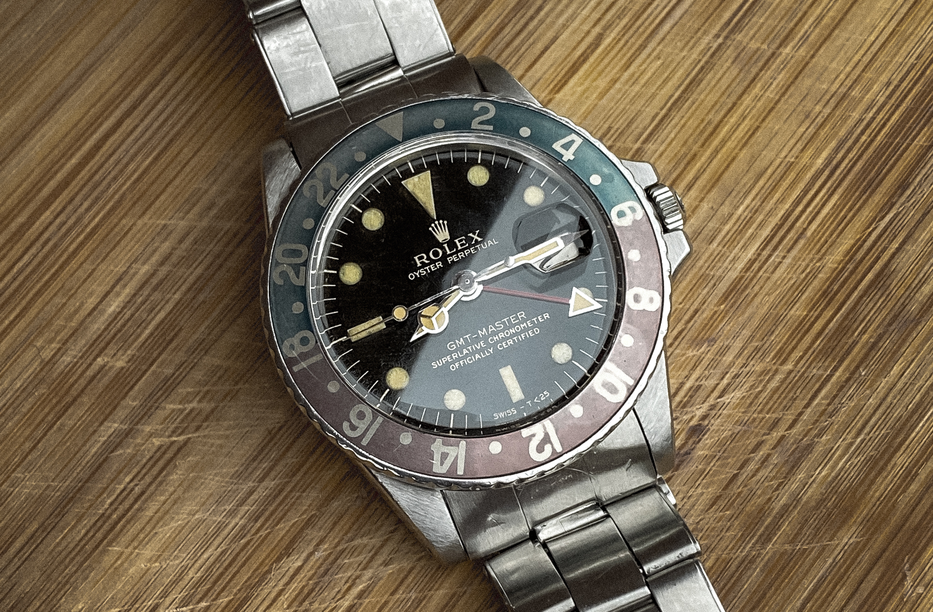 Rolex 1675 black discount bezel