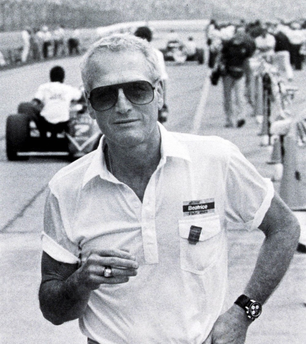 Paul Newman With His Rolex At Daytona