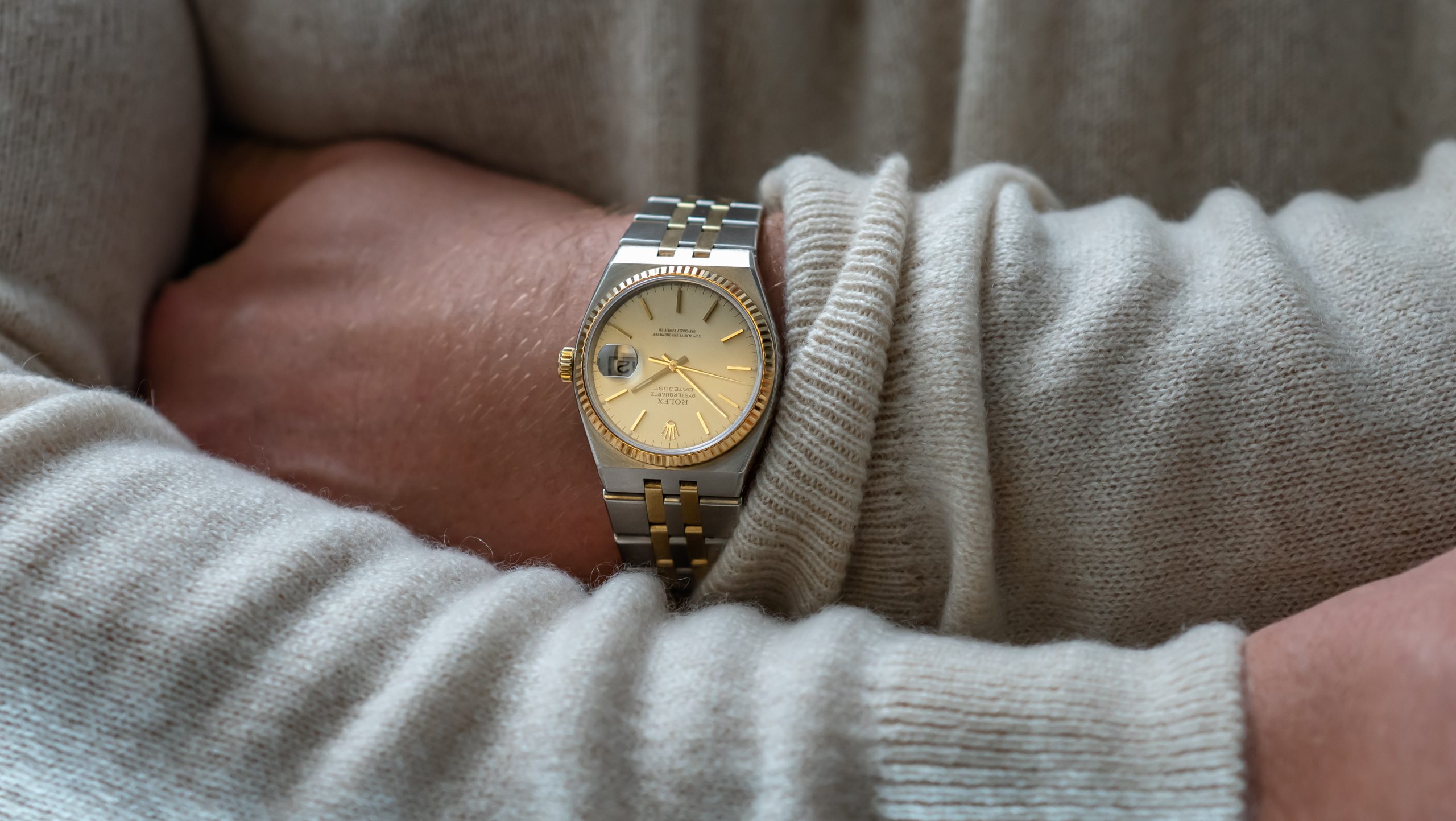 Megalopolis At deaktivere Bule A Set of Three Oysterquartz, 17000 Pre-COSC, 17013 Steel & Gold Datejust,  19018 Yellow Gold Day-Date | Hairspring