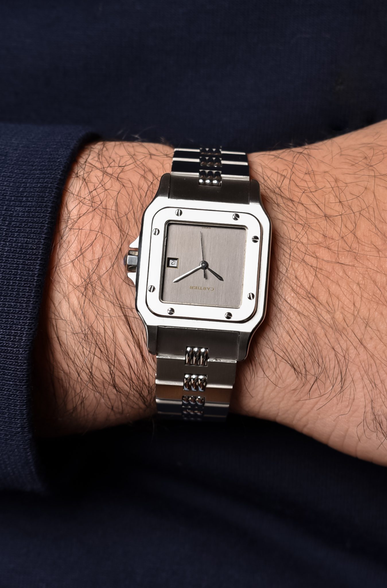 Slate-Dial-2960-Cartier-Santos-Carrée